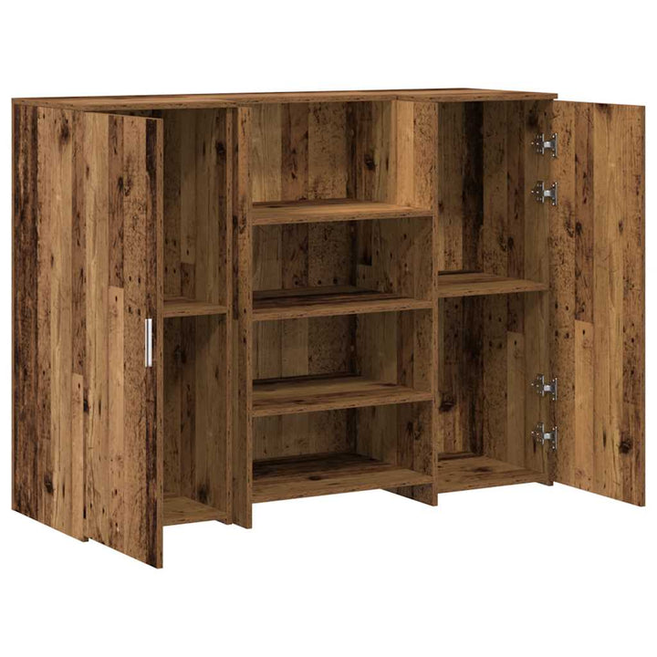 receptionsskranke 135x50x103,5 cm konstrueret træ antikt træ