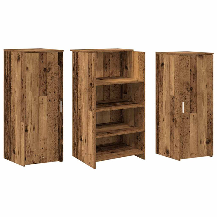 receptionsskranke 135x50x103,5 cm konstrueret træ antikt træ