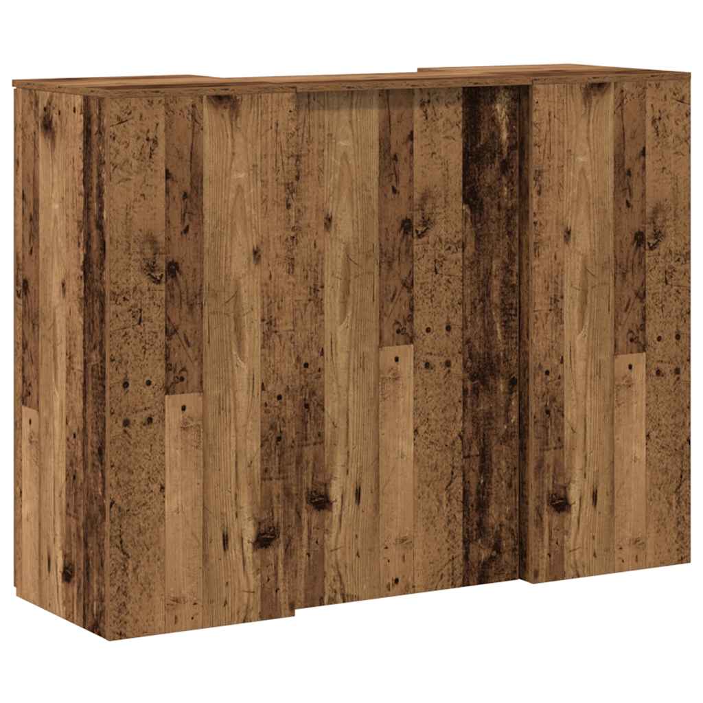 receptionsskranke 135x50x103,5 cm konstrueret træ antikt træ