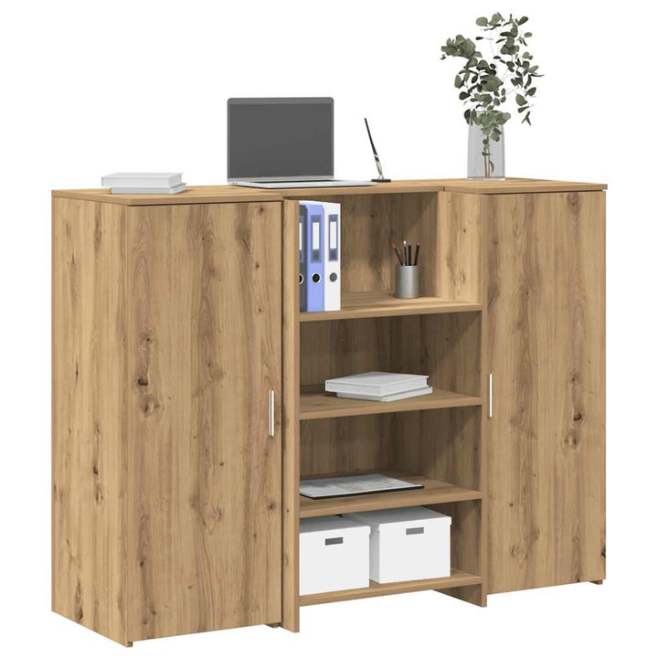 receptionsskranke 135x50x103,5 cm konstrueret træ kunsteg
