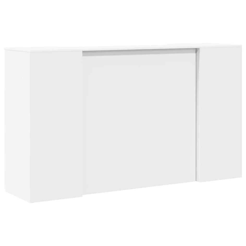 receptionsdisk hvid 180x50x103,5 cm konstrueret træ