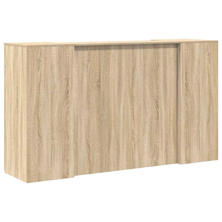 receptionsskranke 180x50x103,5 cm konstrueret træ sonoma-eg
