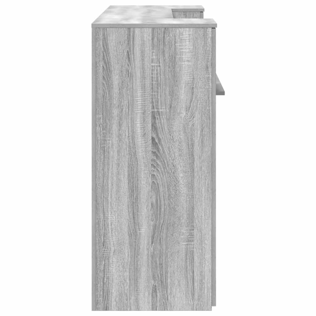 receptionsskranke 180x50x103,5 cm konstrueret træ grå sonoma