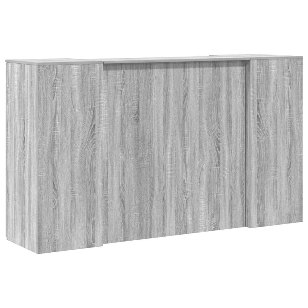 receptionsskranke 180x50x103,5 cm konstrueret træ grå sonoma