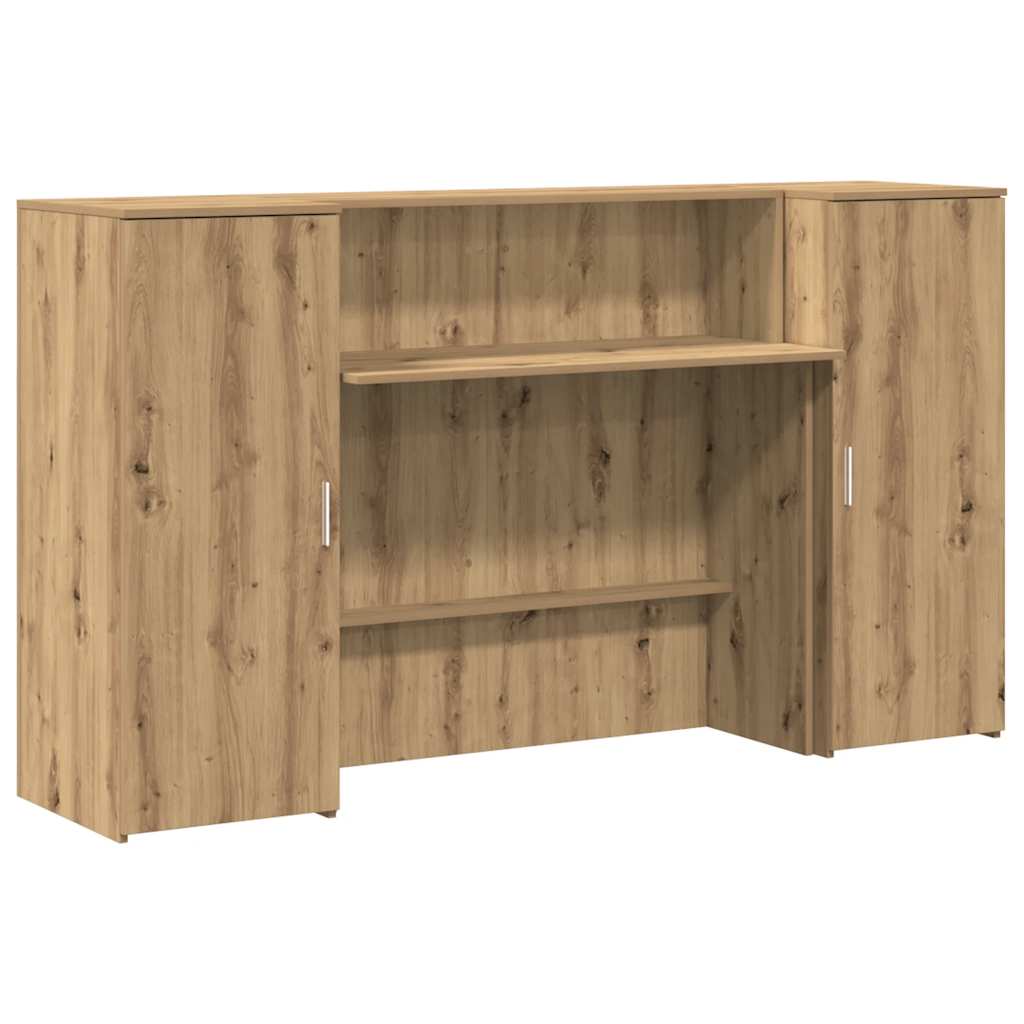 receptionsskranke 180x50x103,5 cm konstrueret træ kunsteg