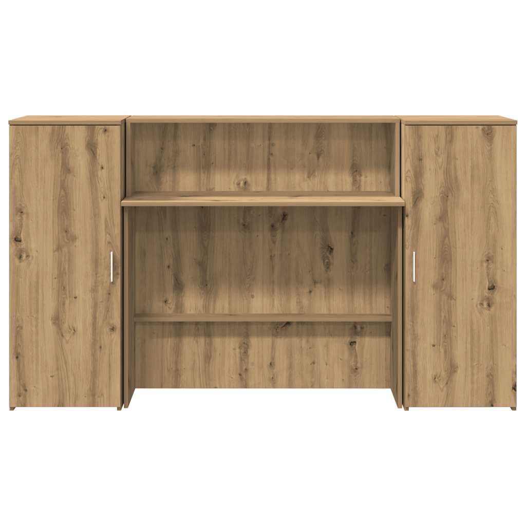 receptionsskranke 180x50x103,5 cm konstrueret træ kunsteg