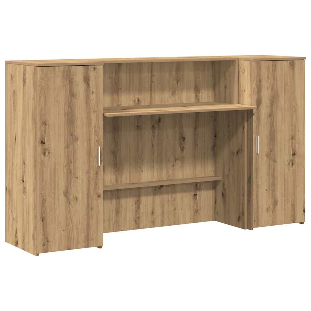 receptionsskranke 180x50x103,5 cm konstrueret træ kunsteg