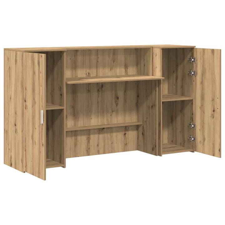 receptionsskranke 180x50x103,5 cm konstrueret træ kunsteg