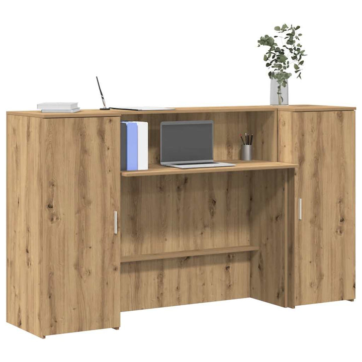 receptionsskranke 180x50x103,5 cm konstrueret træ kunsteg