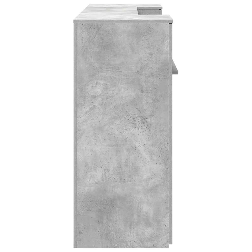 receptionsskranke 200x50x103,5 cm konstrueret træ beton grå