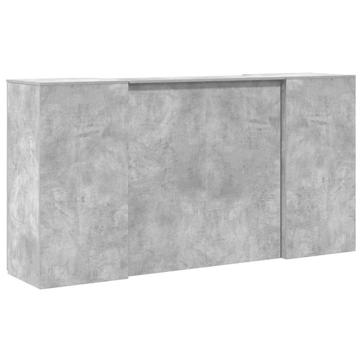 receptionsskranke 200x50x103,5 cm konstrueret træ beton grå