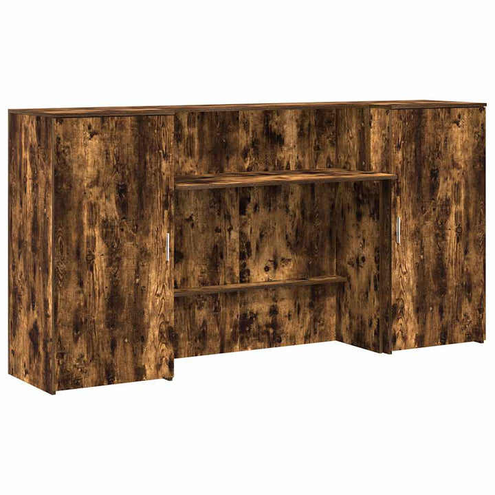 receptionsskranke 200x50x103,5 cm røget egetræsfarve