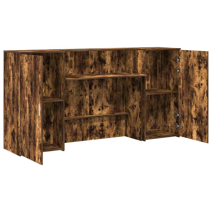 receptionsskranke 200x50x103,5 cm røget egetræsfarve