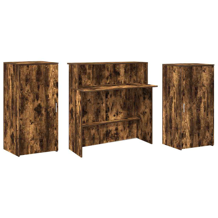receptionsskranke 200x50x103,5 cm røget egetræsfarve