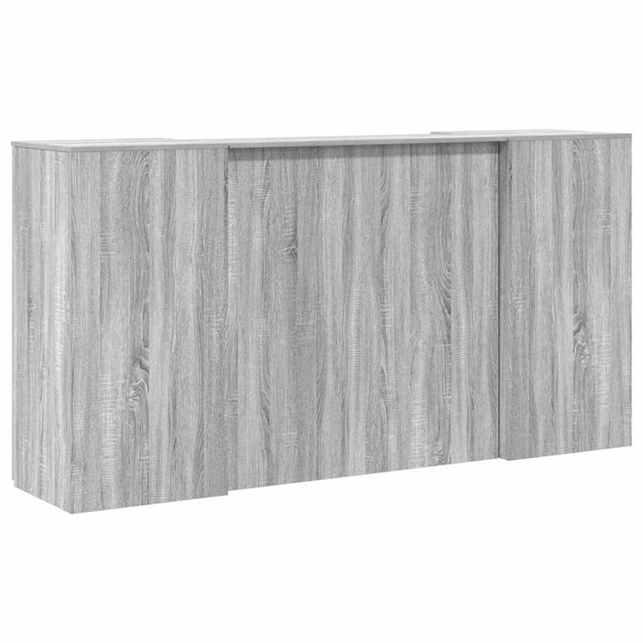 receptionsskranke 200x50x103,5 cm konstrueret træ grå sonoma