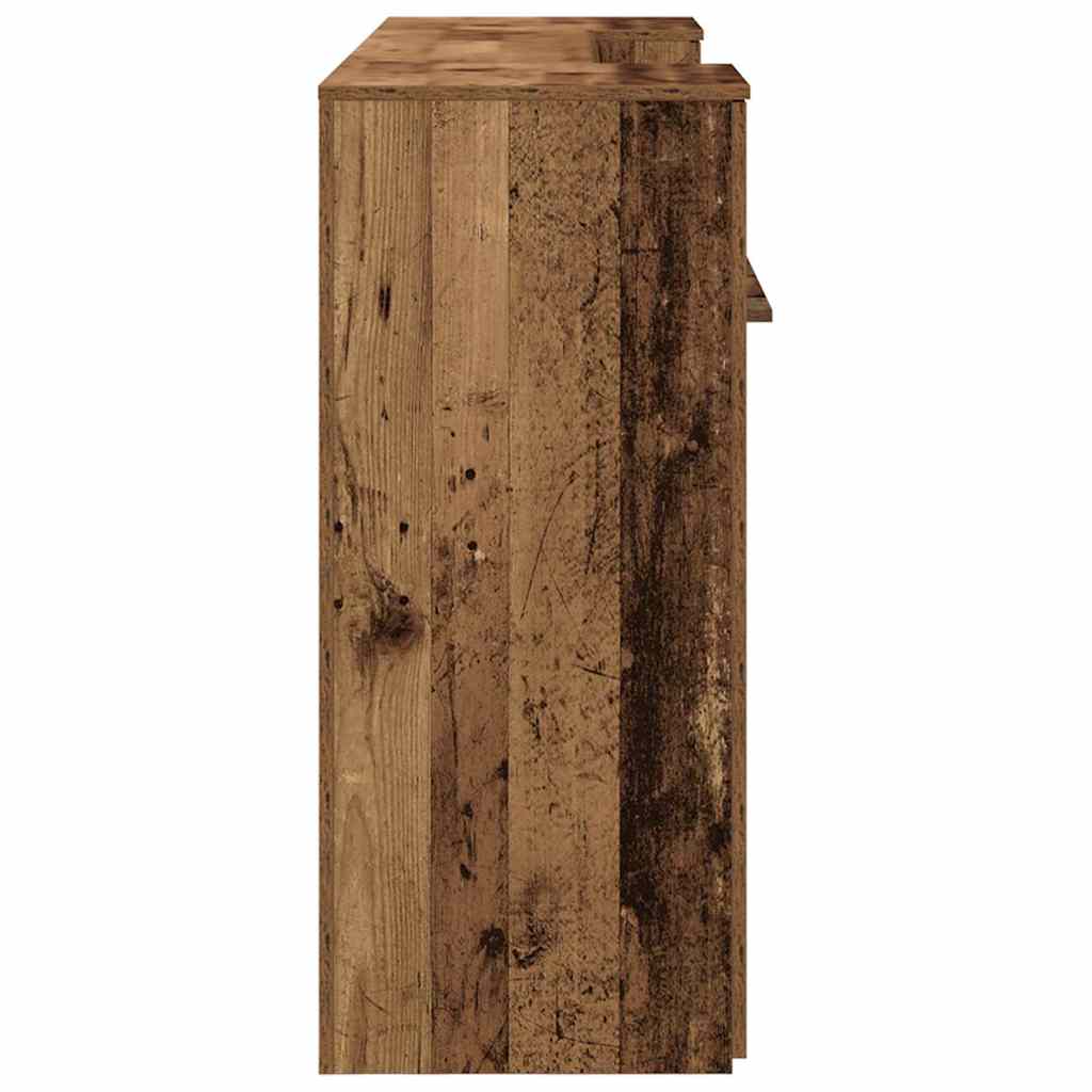receptionsskranke 200x50x103,5 cm konstrueret træ antikt træ