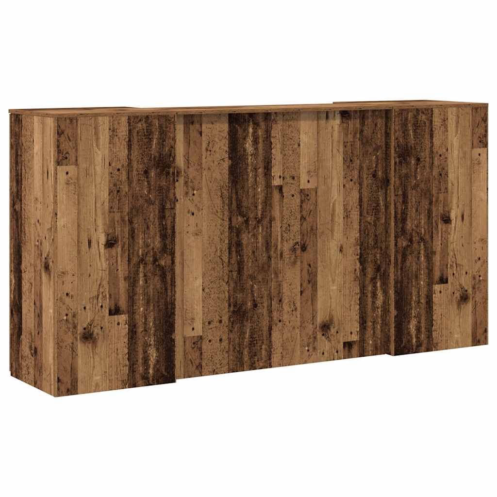 receptionsskranke 200x50x103,5 cm konstrueret træ antikt træ