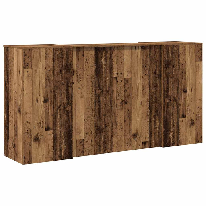 receptionsskranke 200x50x103,5 cm konstrueret træ antikt træ