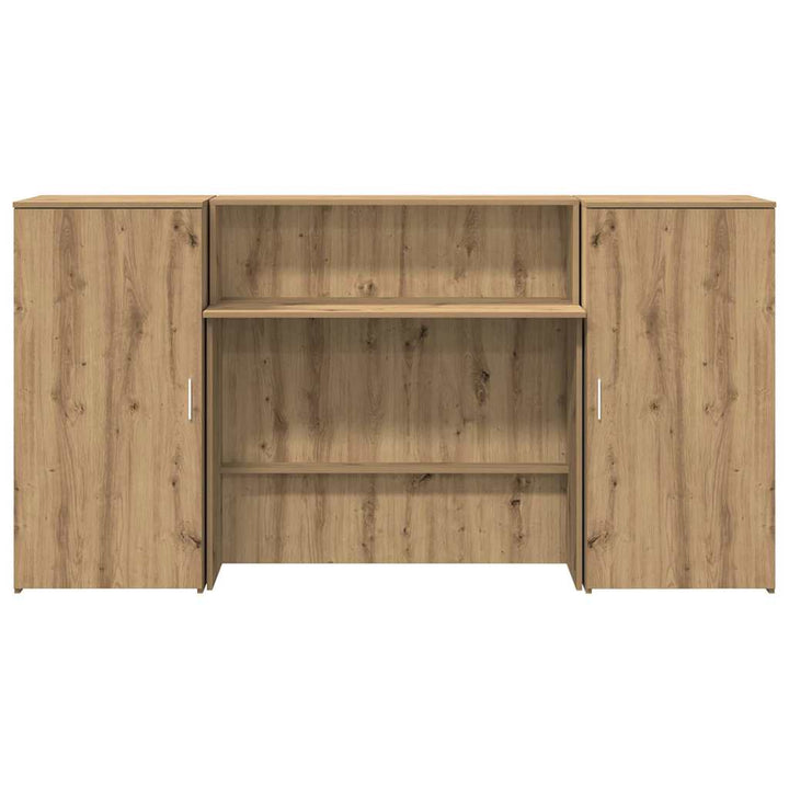 receptionsskranke 200x50x103,5 cm konstrueret træ kunsteg