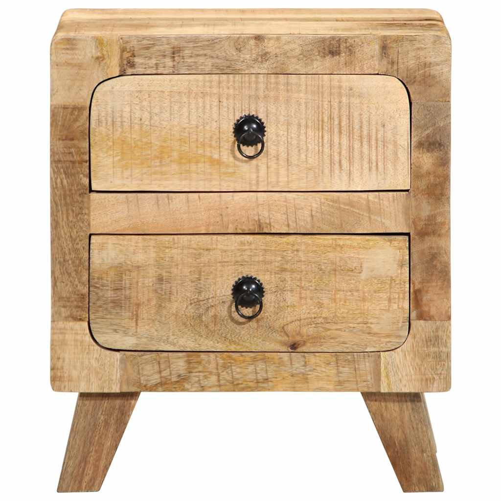sengebord 40x32x46 cm massivt ru mangotræ