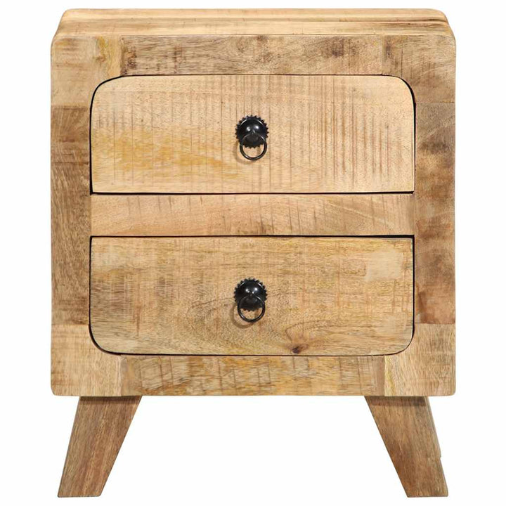 sengebord 40x32x46 cm massivt ru mangotræ