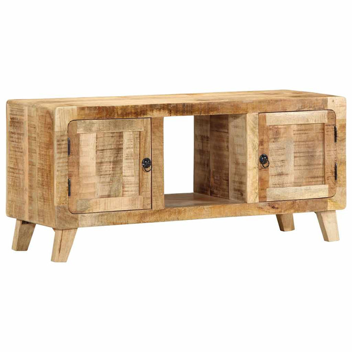 tv-bord 105x46x32 cm massivt ru mangotræ