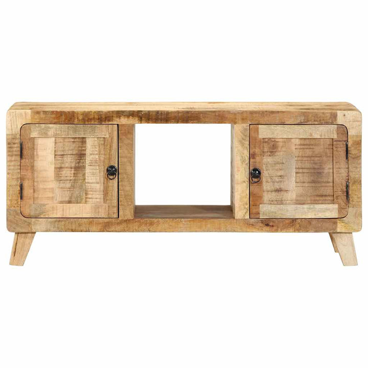 tv-bord 105x46x32 cm massivt ru mangotræ