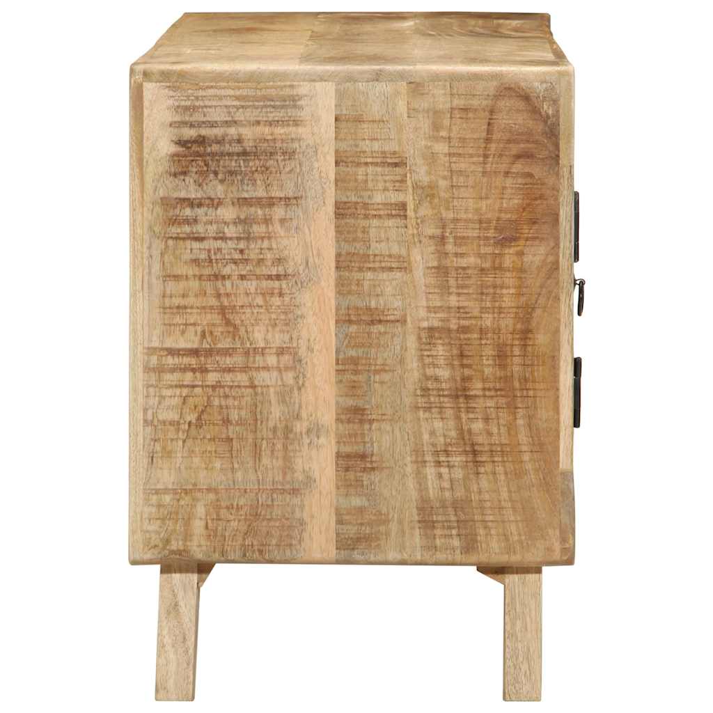 tv-bord 105x46x32 cm massivt ru mangotræ