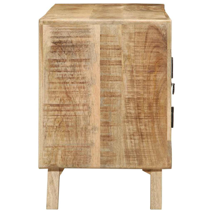 tv-bord 105x46x32 cm massivt ru mangotræ