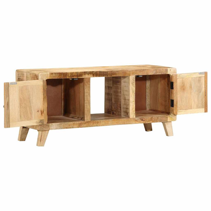 tv-bord 105x46x32 cm massivt ru mangotræ