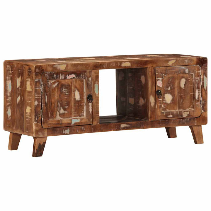 tv-bord 105x46x32 cm massivt genbrugstræ