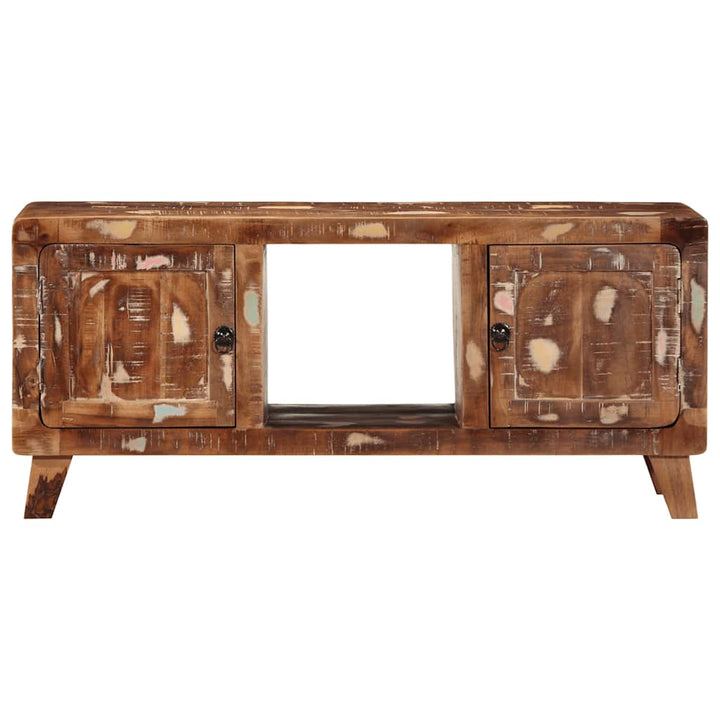 tv-bord 105x46x32 cm massivt genbrugstræ