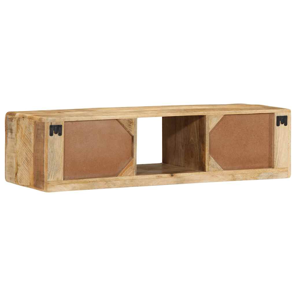 væghængt tv-skab 100x32x25 cm massivt ru mangotræ