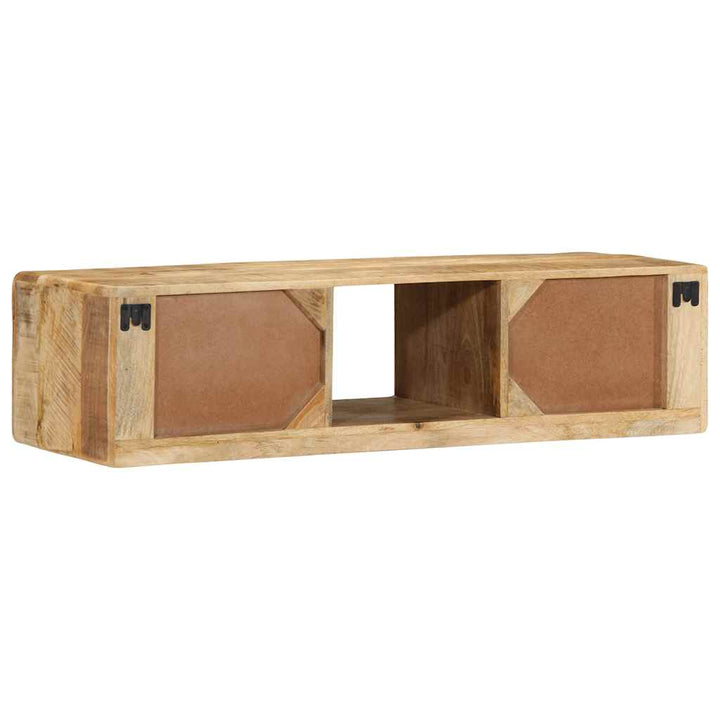 væghængt tv-skab 100x32x25 cm massivt ru mangotræ