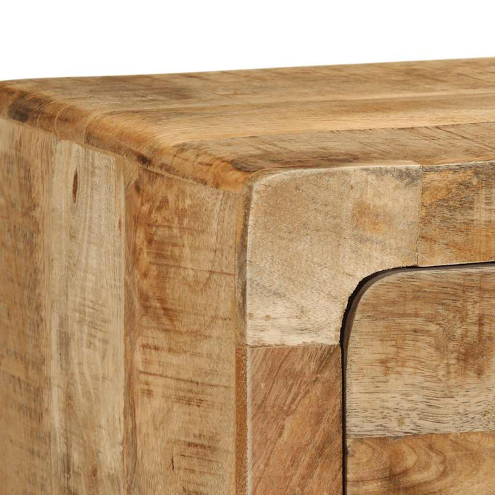 væghængt tv-skab 100x32x25 cm massivt ru mangotræ