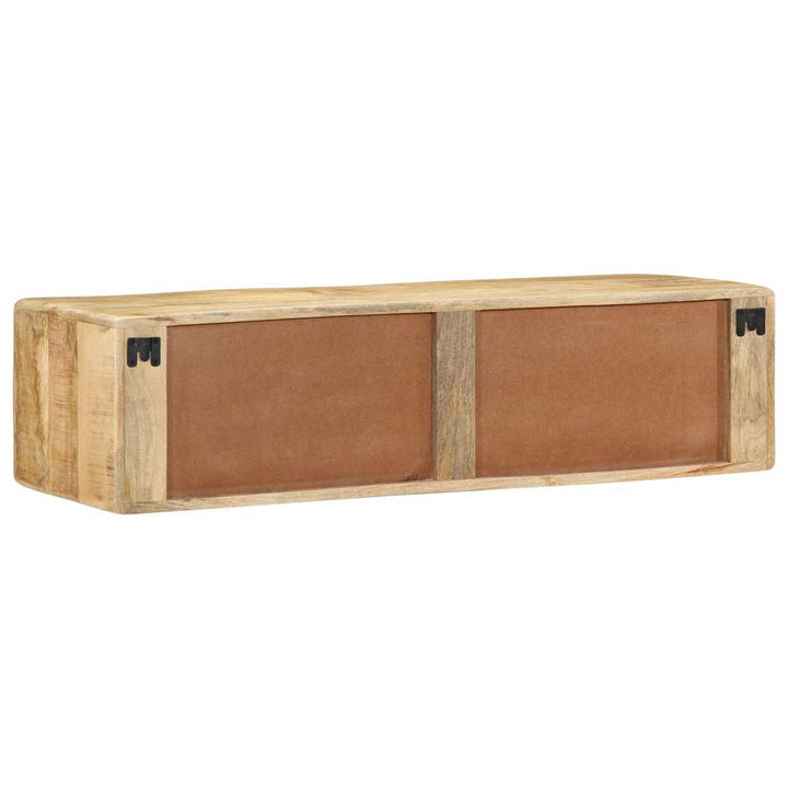 væghængt tv-skab 100x32x25 cm massivt ru mangotræ
