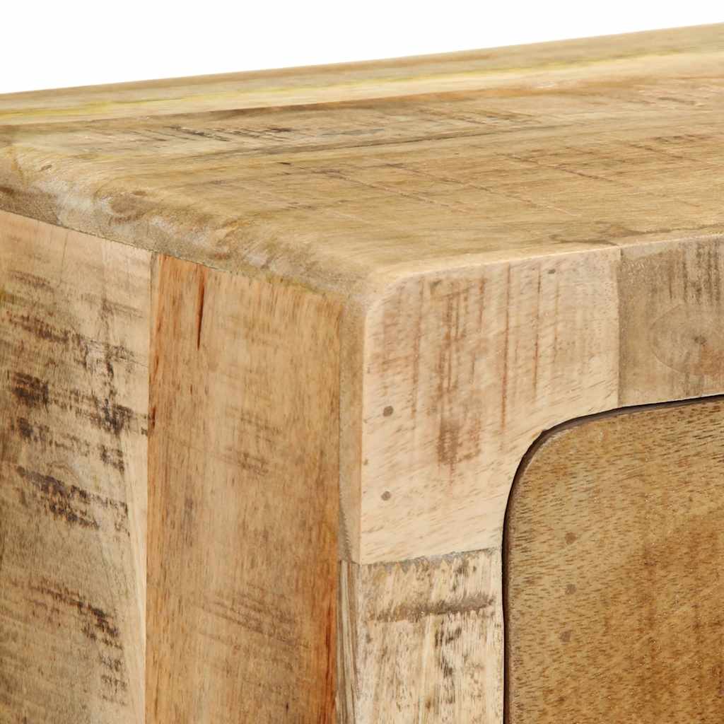 væghængt tv-skab 100x32x25 cm massivt ru mangotræ