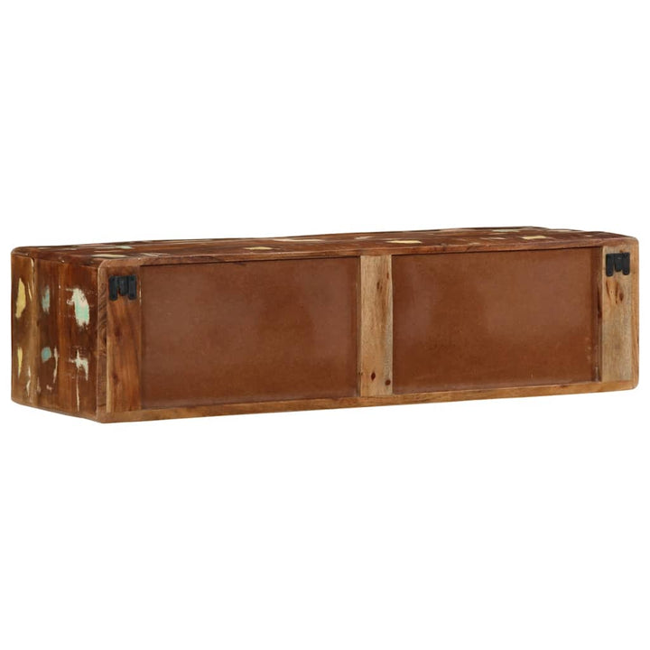 væghængt tv-skab 100x32x25 cm massivt genbrugstræ