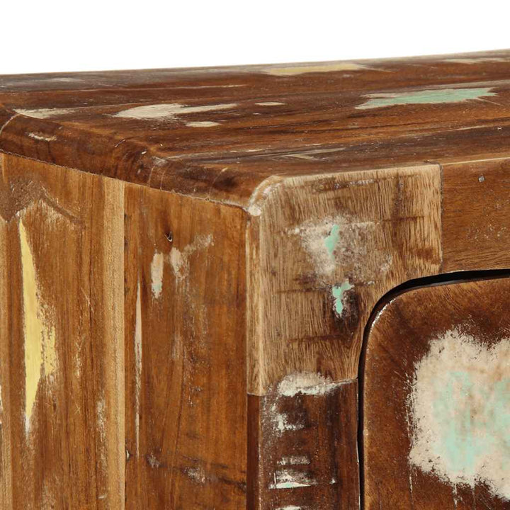 væghængt tv-skab 100x32x25 cm massivt genbrugstræ