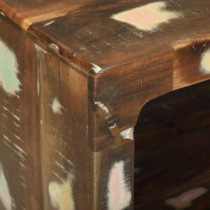 Sofabord Flerfarvet 90 x 50 x 35 cm Massivt genanvendt træ
