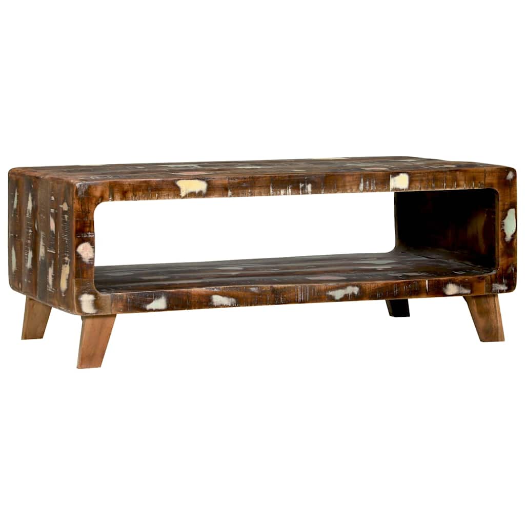 Sofabord Flerfarvet 90 x 50 x 35 cm Massivt genanvendt træ