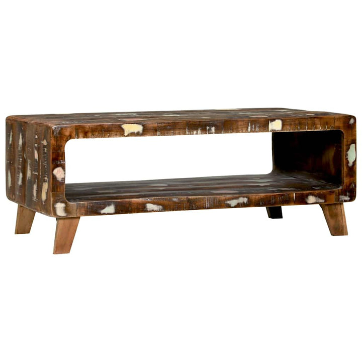 Sofabord Flerfarvet 90 x 50 x 35 cm Massivt genanvendt træ