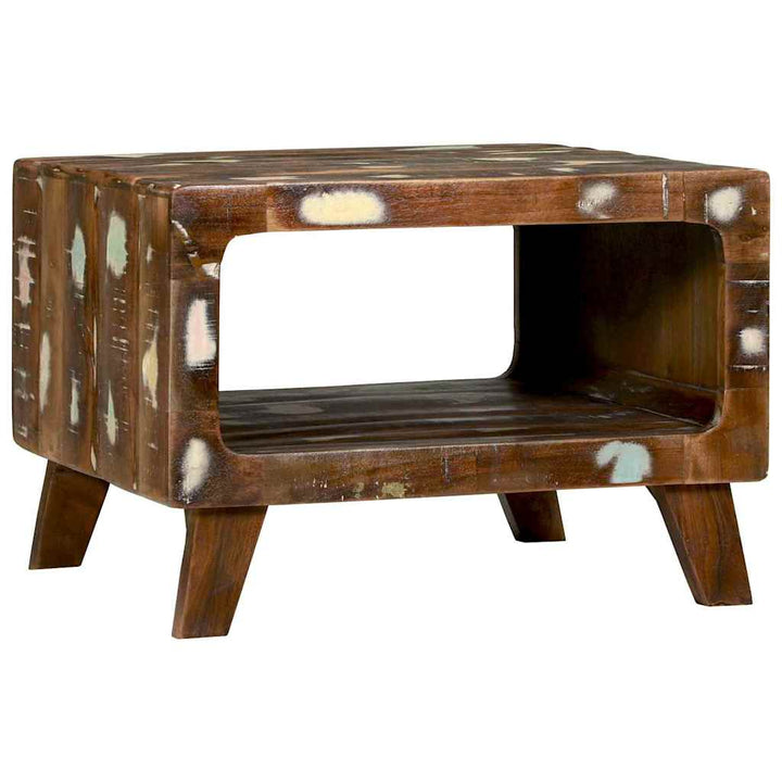 Sofabord Flerfarvet 50 x 50 x 35 cm Massivt genanvendt træ