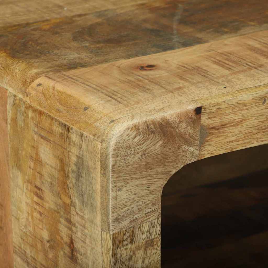 Sofabord Brun 90 x 50 x 35 cm Massivt ru mangotræ