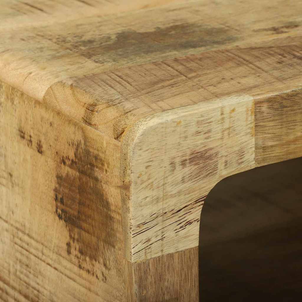 Sofabord Brun 50 x 50 x 35 cm Massivt ru mangotræ