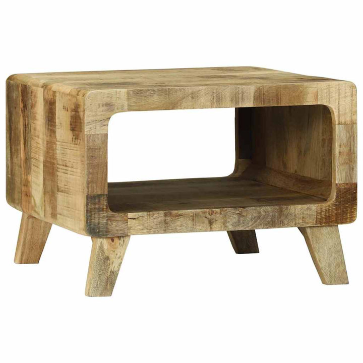 Sofabord Brun 50 x 50 x 35 cm Massivt ru mangotræ