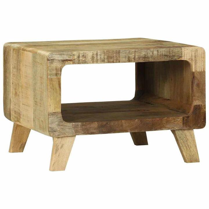 Sofabord Brun 50 x 50 x 35 cm Massivt ru mangotræ