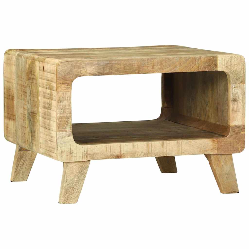 Sofabord Brun 50 x 50 x 35 cm Massivt ru mangotræ