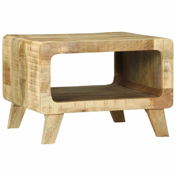 Sofabord Brun 50 x 50 x 35 cm Massivt ru mangotræ