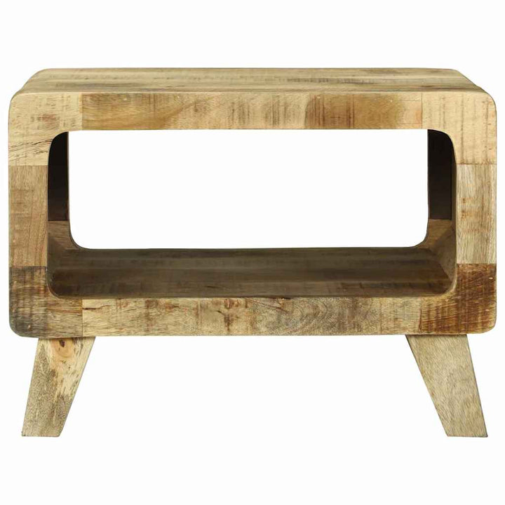 Sofabord Brun 50 x 50 x 35 cm Massivt ru mangotræ